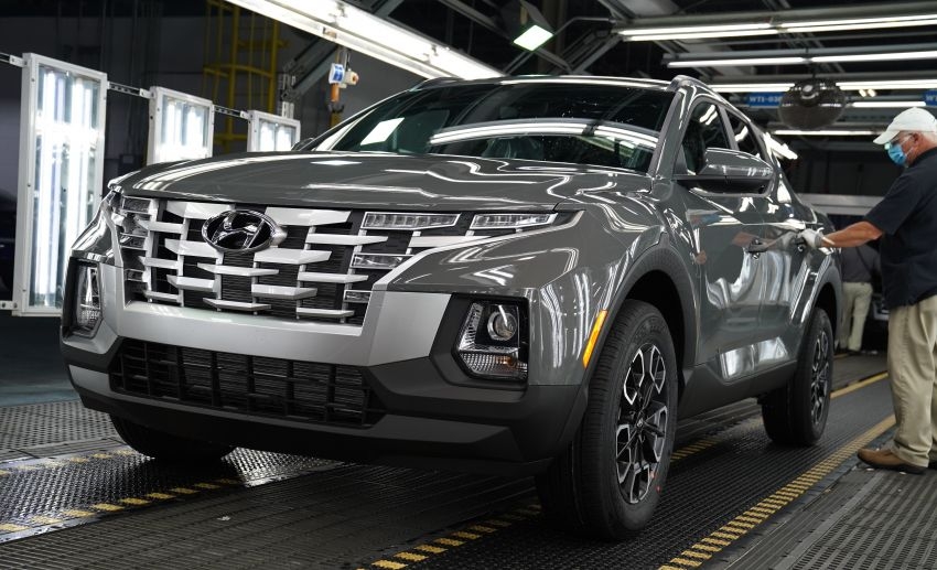 Hyundai Santa Cruz lên dây chuyền sản xuất Hyundai Santa Cruz lên dây chuyền sản xuất