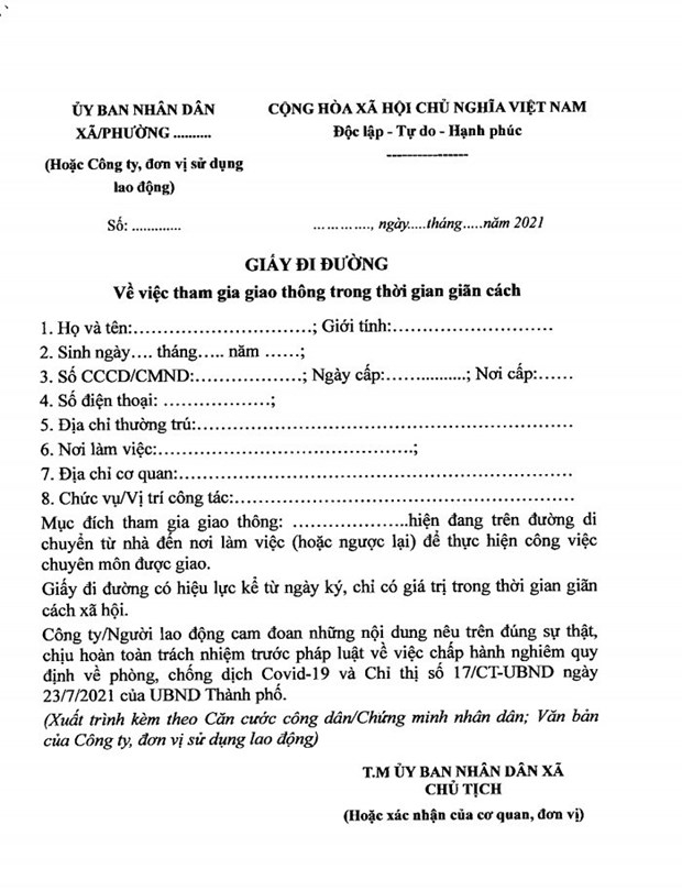 Đi ra đường trong thời gian giãn cách tại Hà Nội cần những giấy tờ gì? Đi ra đường trong thời gian giãn cách tại Hà Nội cần những giấy tờ gì?