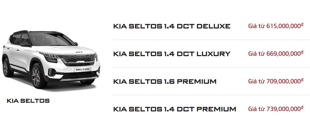 Kia Seltos tăng giá bán tại Việt Nam