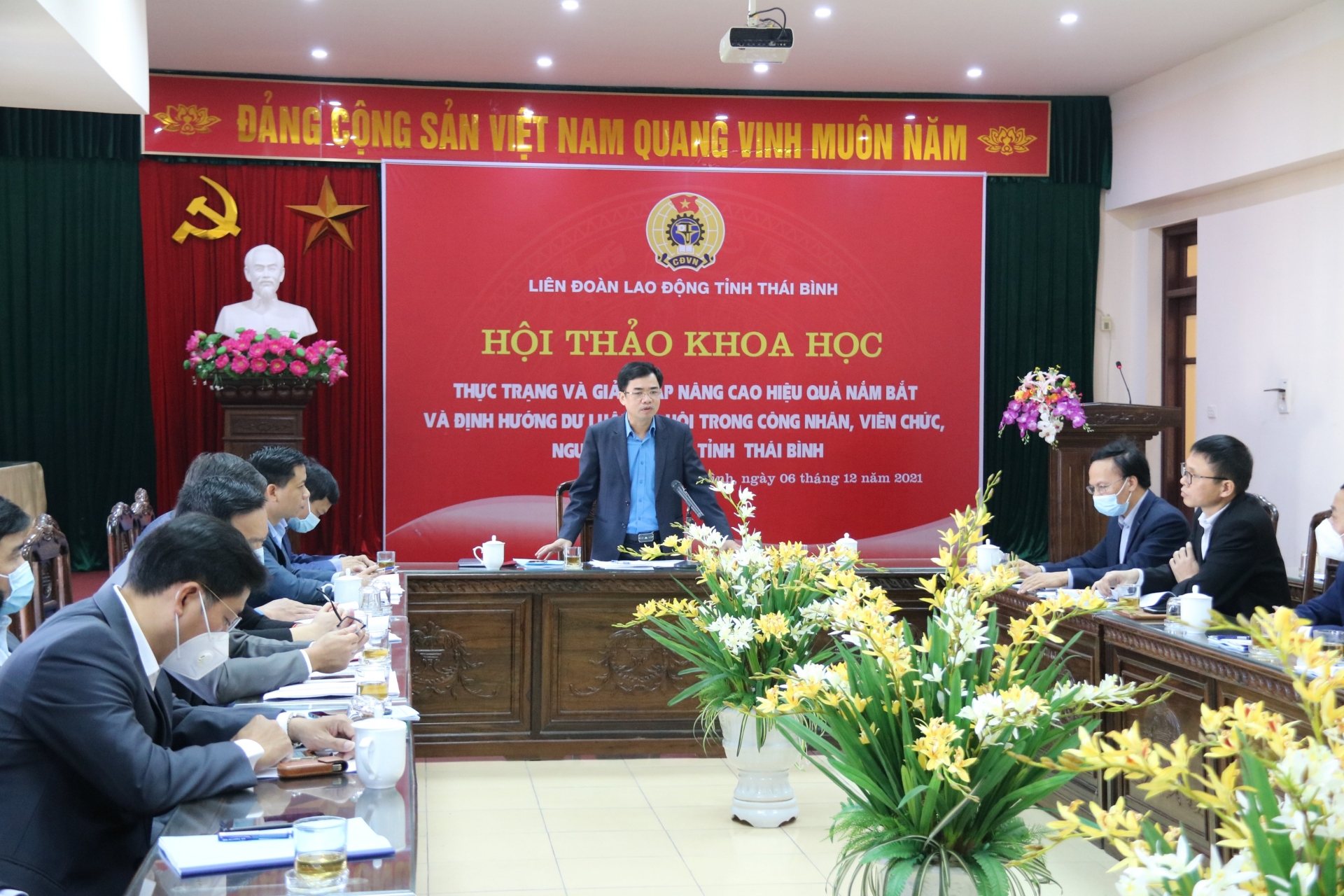 LĐLĐ Thái Bình: Hội thảo nâng cao hiệu quả nắm bắt và định hướng dư luận xã hội