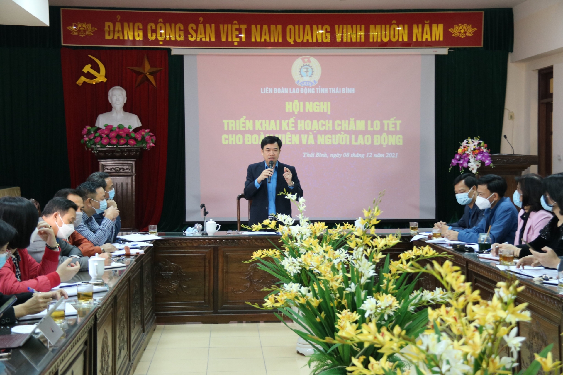 Thái Bình: Triển khai các nội dung chăm lo Tết cho đoàn viên, người lao động Thái Bình: Triển khai các nội dung chăm lo Tết cho đoàn viên, người lao động