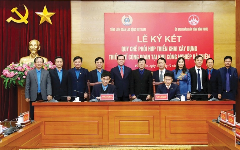 Vĩnh Phúc: Tăng cường phối hợp triển khai xây dựng thiết chế công đoàn Vĩnh Phúc: Tăng cường phối hợp triển khai xây dựng thiết chế công đoàn