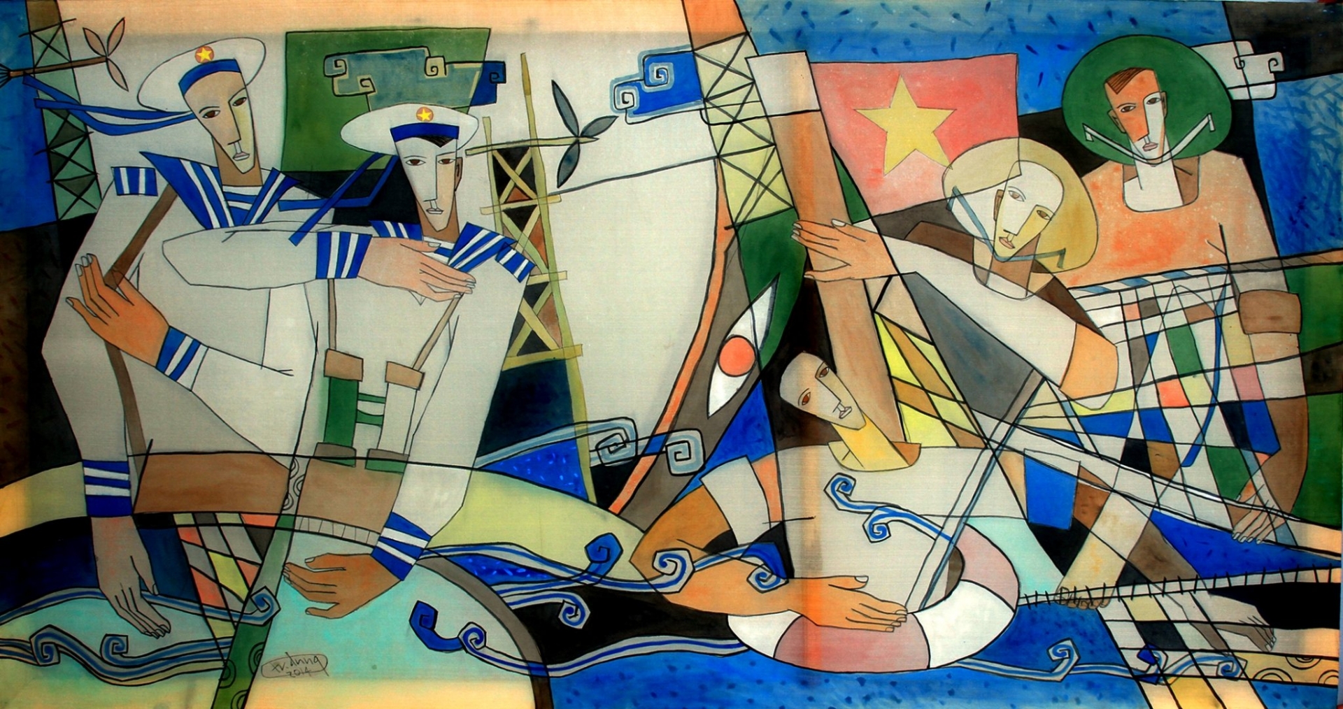 Họa sĩ Trương Đình Dung: Đam mê vẽ với họa pháp tự do