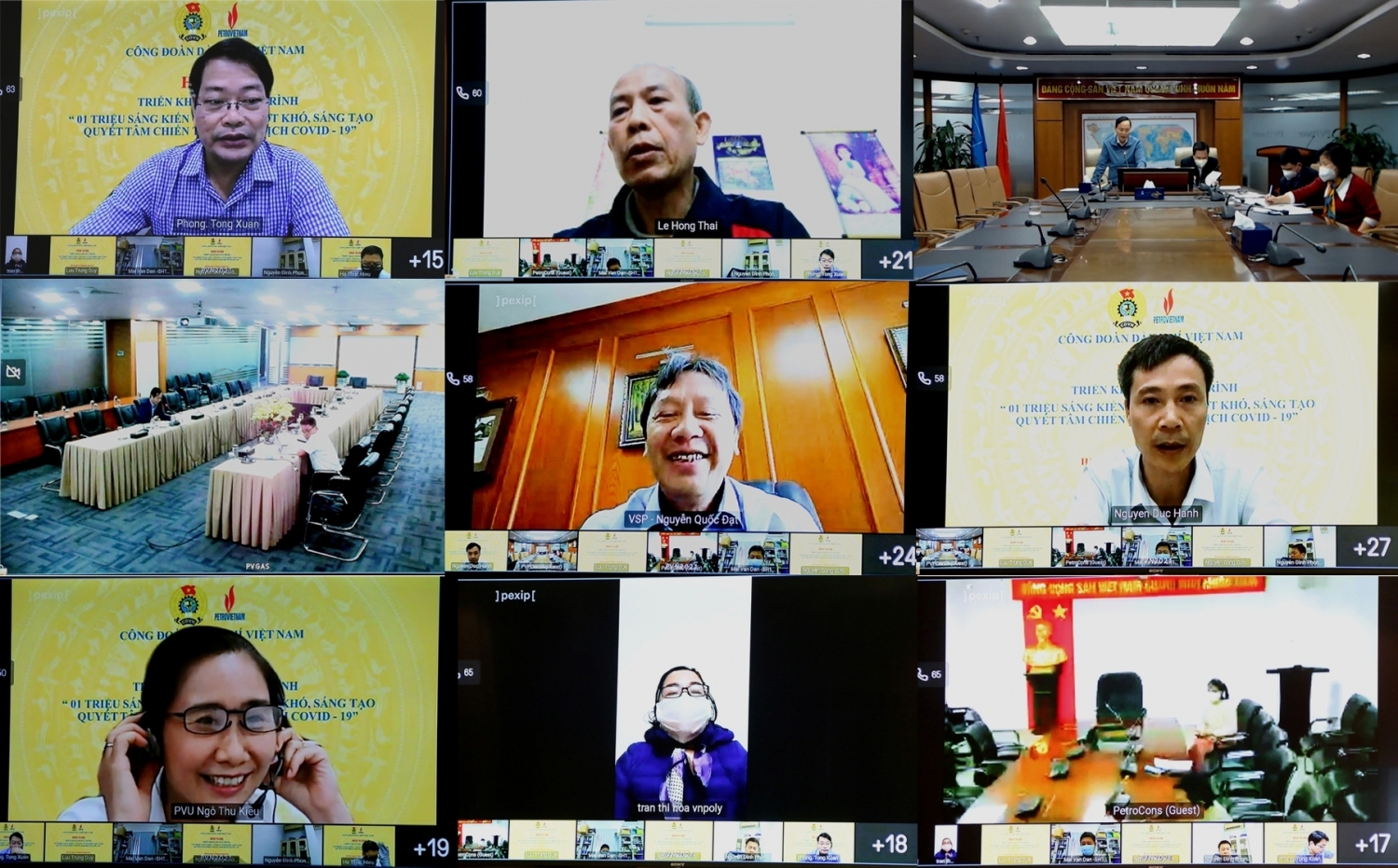 Công đoàn Dầu khí Việt Nam: Phấn đấu đến Tháng Công nhân sẽ có 500 sáng kiến