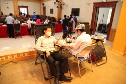 nguoi lao dong mekophar hung khoi tham gia ngay hoi hien mau