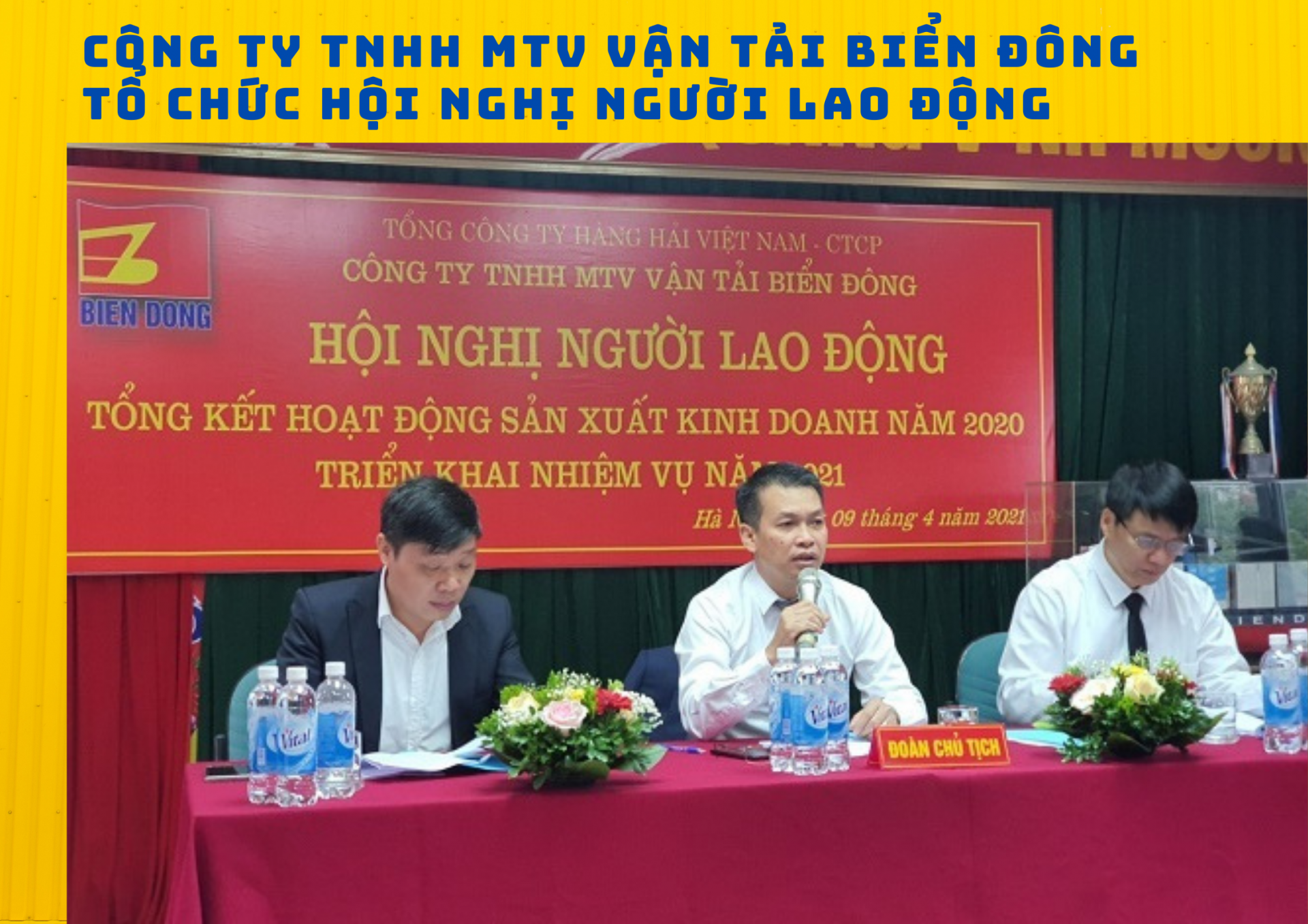 Công ty TNHH MTV Vận tải Biển Đông tổ chức Hội nghị Người lao động