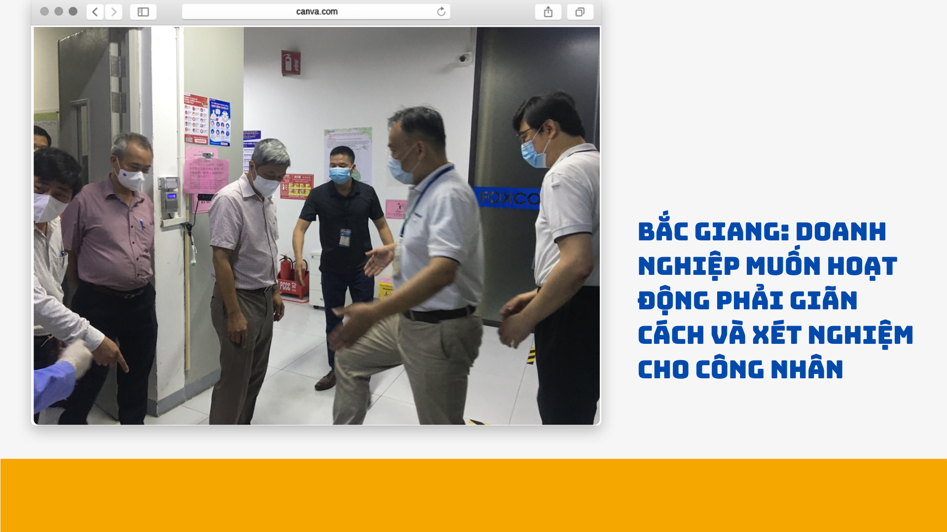 Bắc Giang: Doanh nghiệp muốn hoạt động phải giãn cách và xét nghiệm cho công nhân