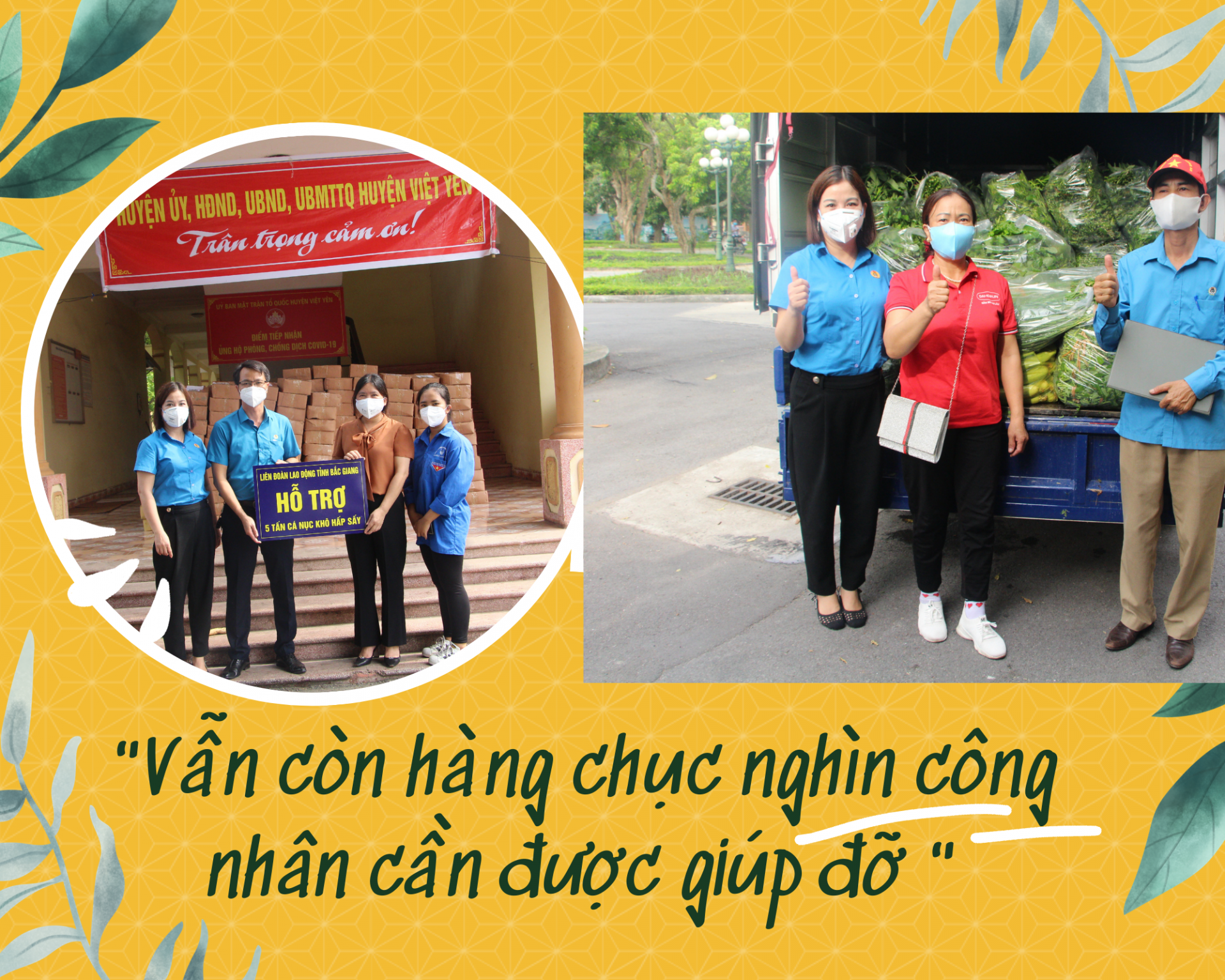 "Vẫn còn hàng chục nghìn công nhân cần chúng tôi giúp đỡ"