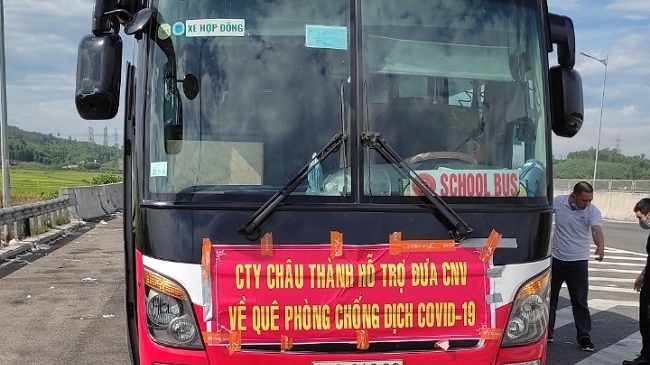 Đưa thuyền viên hoàn thành cách ly về nhà an toàn