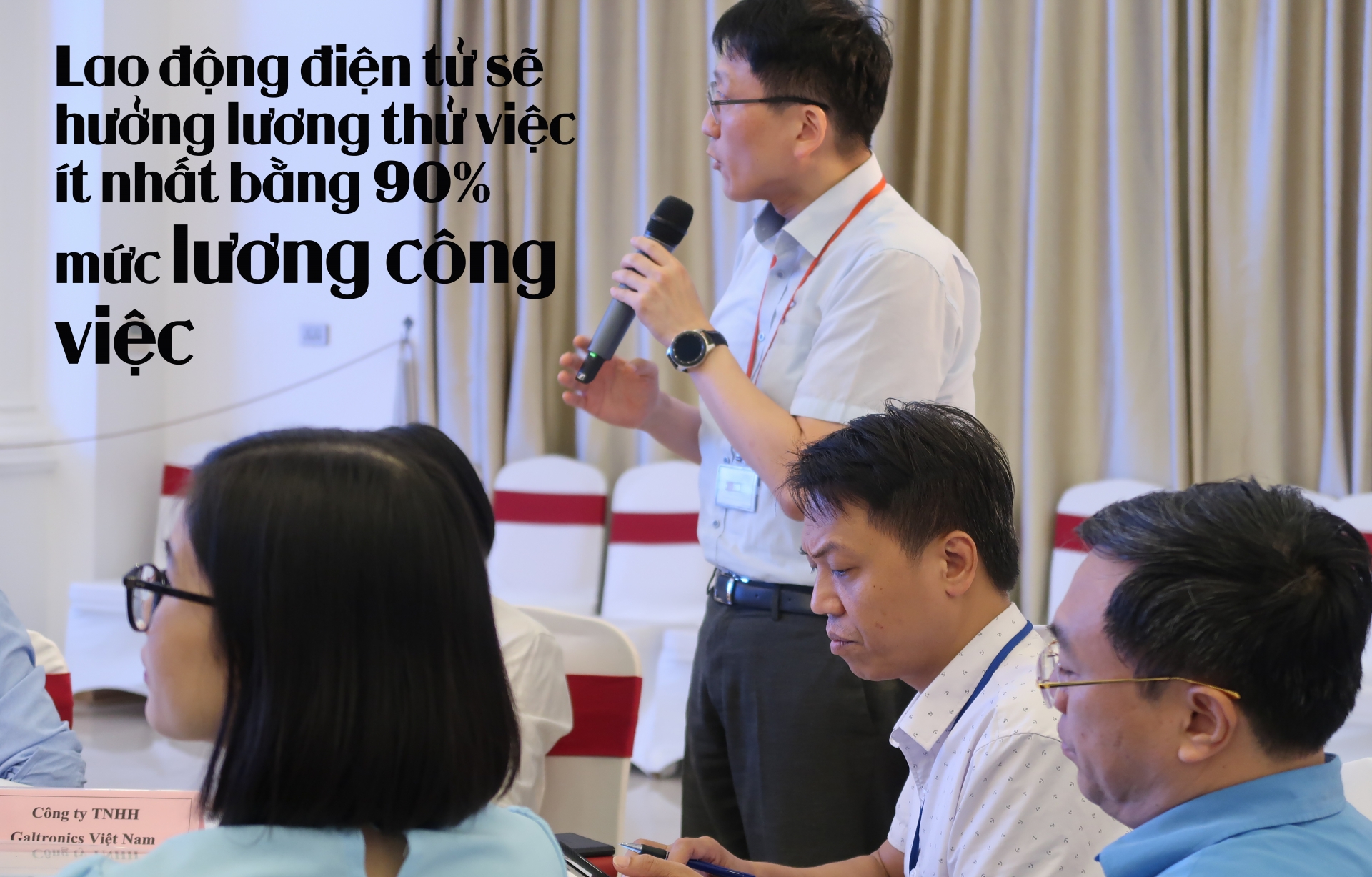 Lao động điện tử sẽ hưởng lương thử việc ít nhất bằng 90% mức lương công việc Lao động điện tử sẽ hưởng lương thử việc ít nhất bằng 90% mức lương công việc