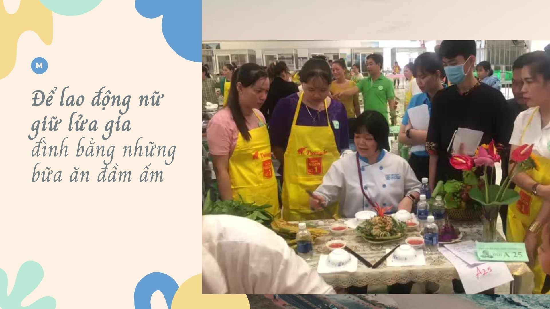 Để lao động nữ quan tâm gắn kết gia đình bằng những bữa ăn đầm ấm