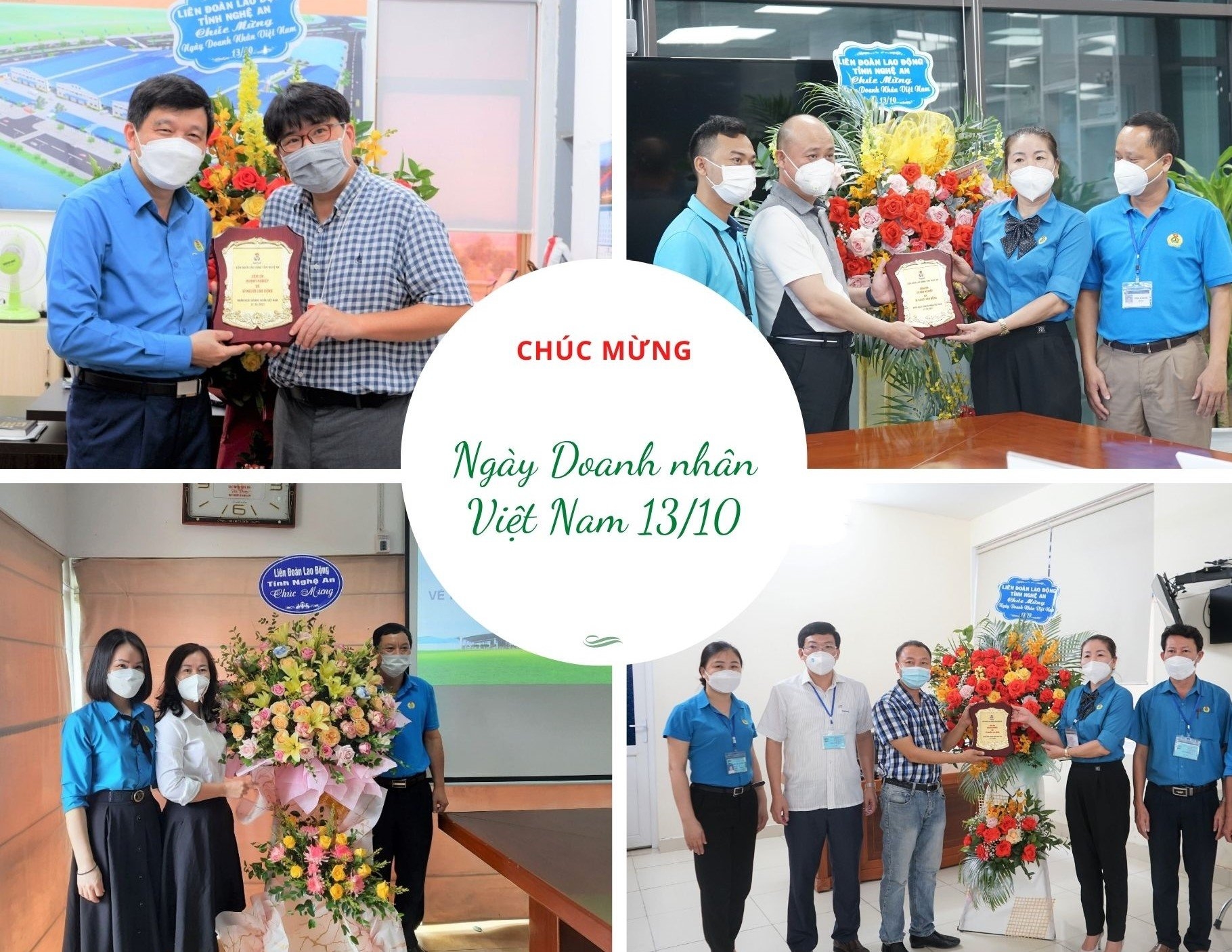 LĐLĐ tỉnh Nghệ An chúc mừng các doanh nghiệp nhân Ngày Doanh nhân Việt Nam