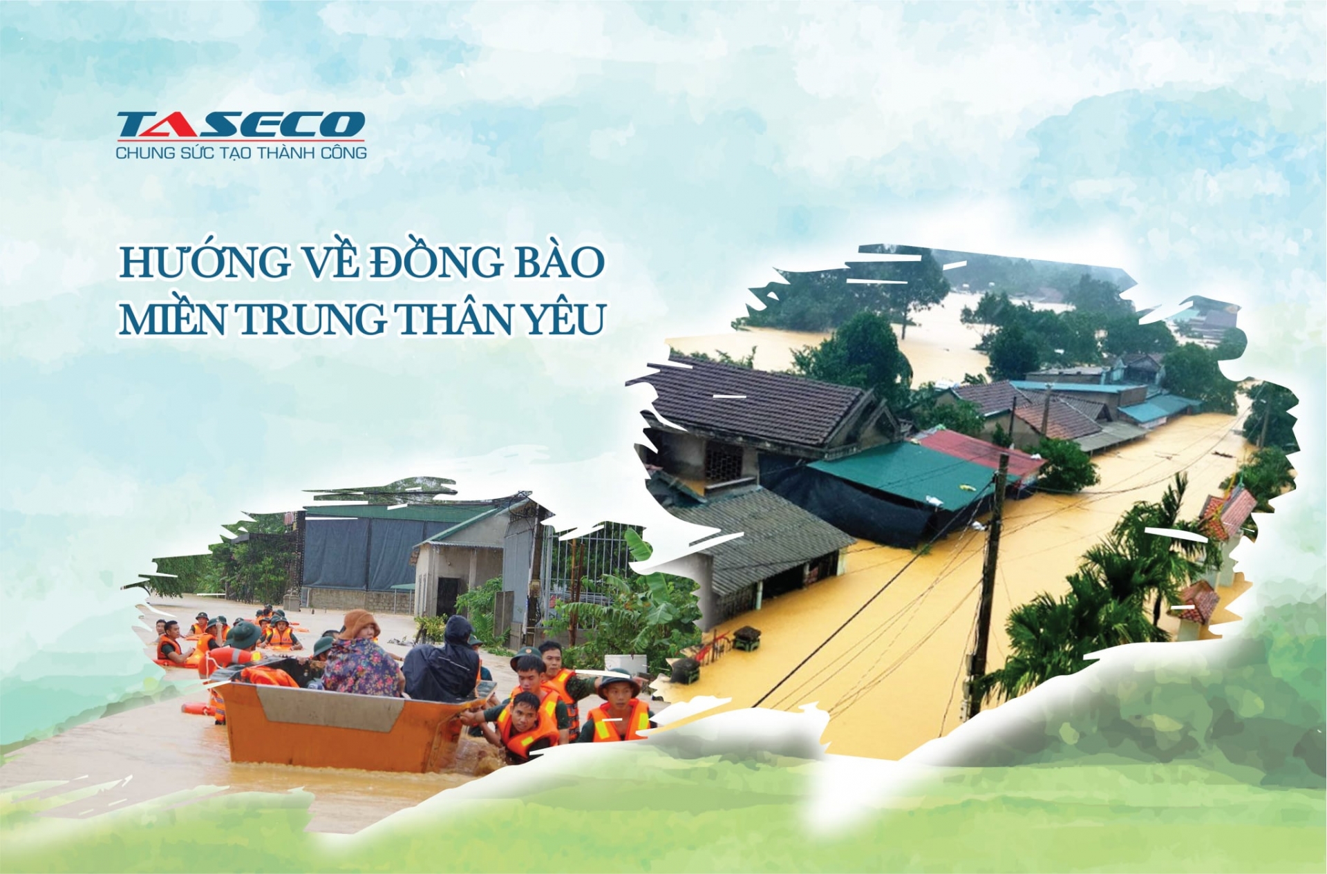 TASECO: Chia sẻ khó khăn với đồng bào miền Trung và người lao động