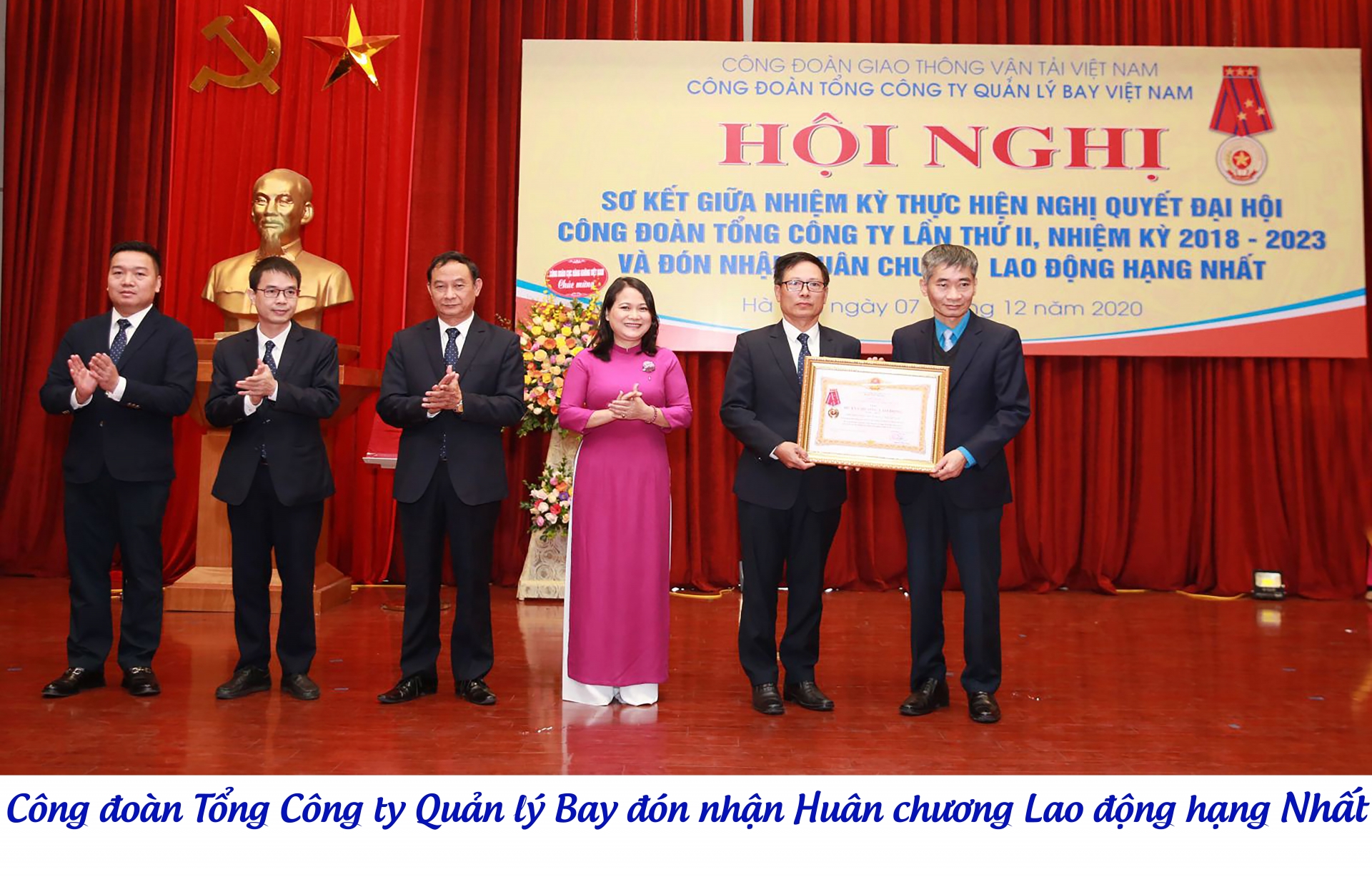 Công đoàn Tổng Công ty Quản lý Bay đón nhận Huân chương Lao động hạng Nhất Công đoàn Tổng Công ty Quản lý Bay đón nhận Huân chương Lao động hạng Nhất