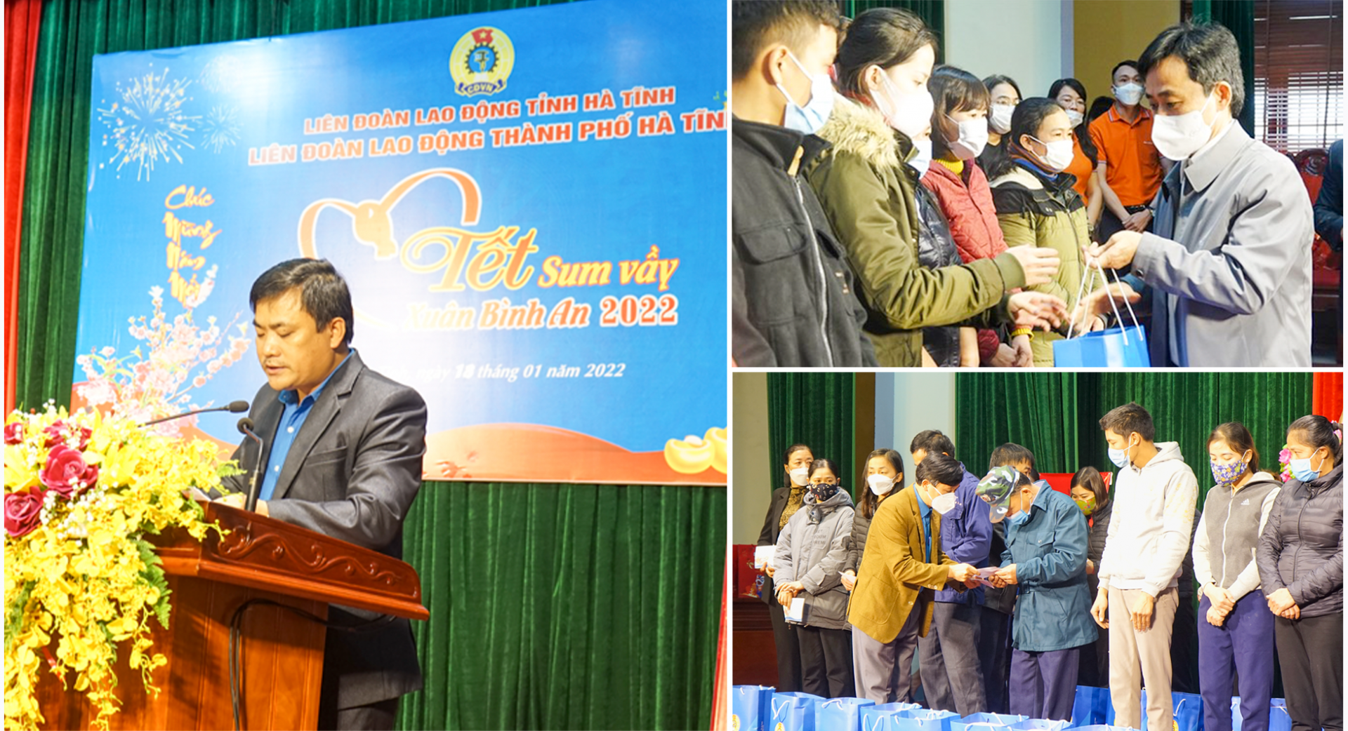 Phó Bí thư Tỉnh ủy Hà Tĩnh trao quà Tết sum vầy cho NLĐ thành phố Hà Tĩnh