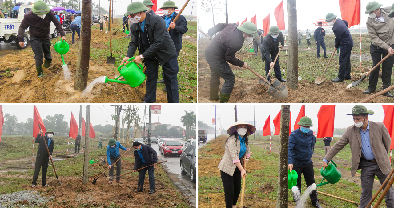 LĐLĐ Nghệ An, Hà Tĩnh hưởng ứng Tết trồng cây Xuân Nhâm Dần 2022