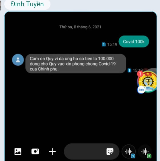 Công ty TNHH Giày Anrona Việt Nam kêu gọi 20.000 công nhân nhắn tin ủng hộ phòng chống dịch Công ty TNHH Giày Anrona Việt Nam kêu gọi 20.000 công nhân nhắn tin ủng hộ phòng chống dịch