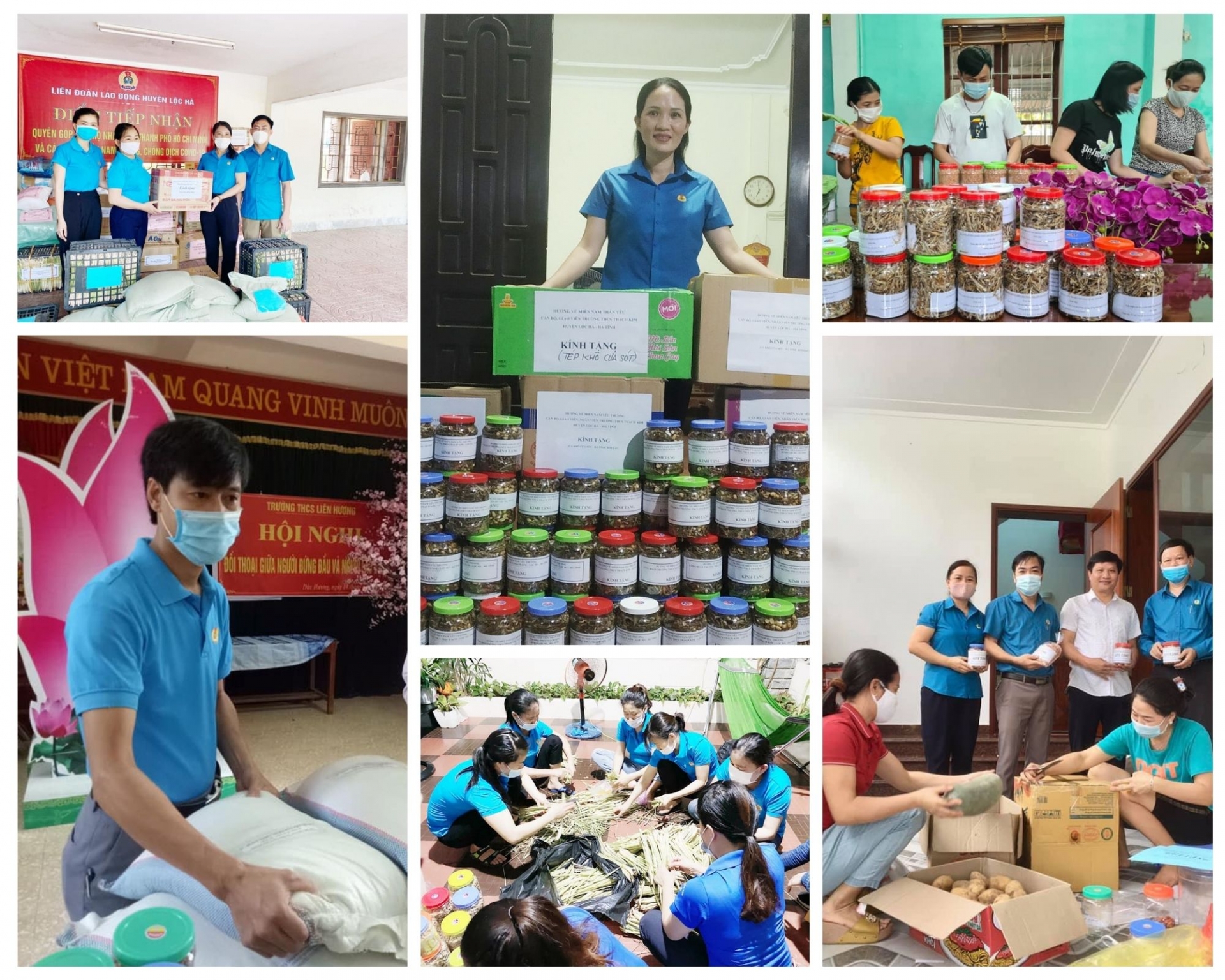 Các cấp Công đoàn Hà Tĩnh trao gửi yêu thương đến người dân TP HCM và các tỉnh phía Nam