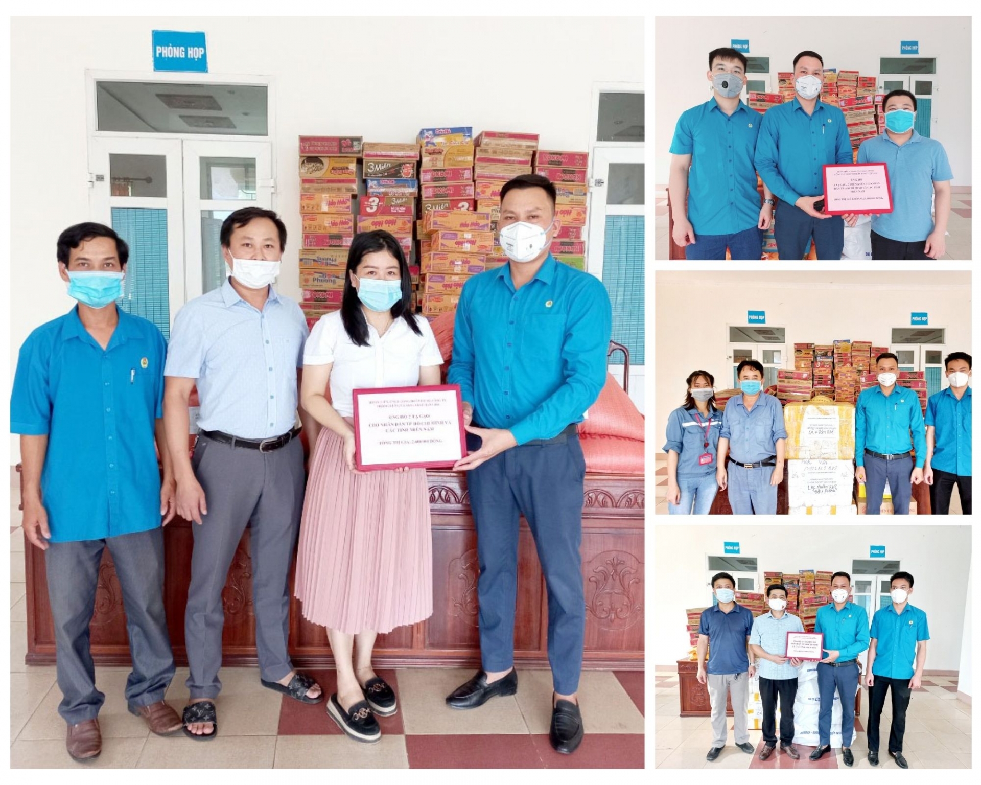 Các cấp Công đoàn Hà Tĩnh trao gửi yêu thương đến người dân TP HCM và các tỉnh phía Nam