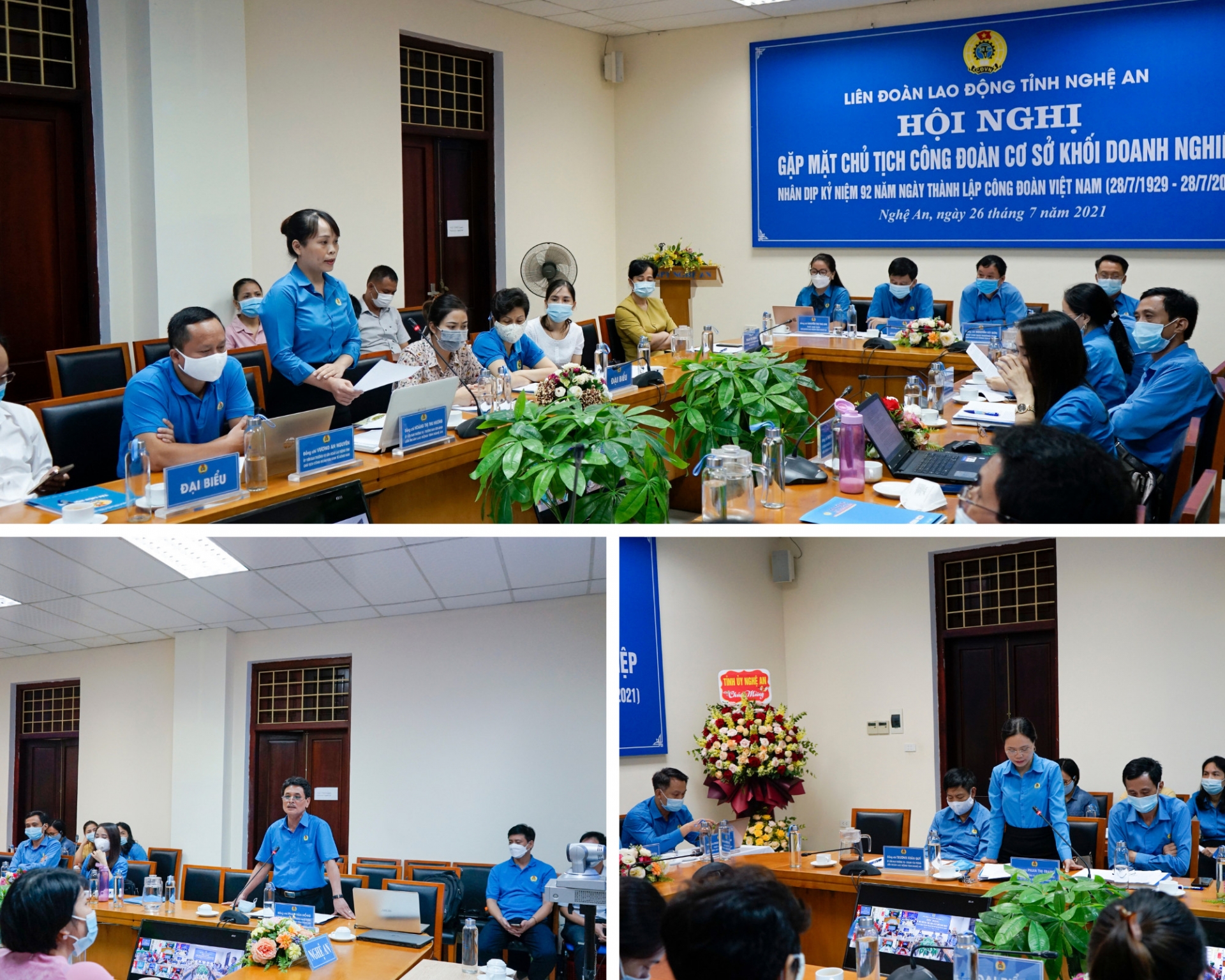 LĐLĐ tỉnh Nghệ An tổ chức gặp mặt Chủ tịch công đoàn cơ sở khối doanh nghiệp năm 2021