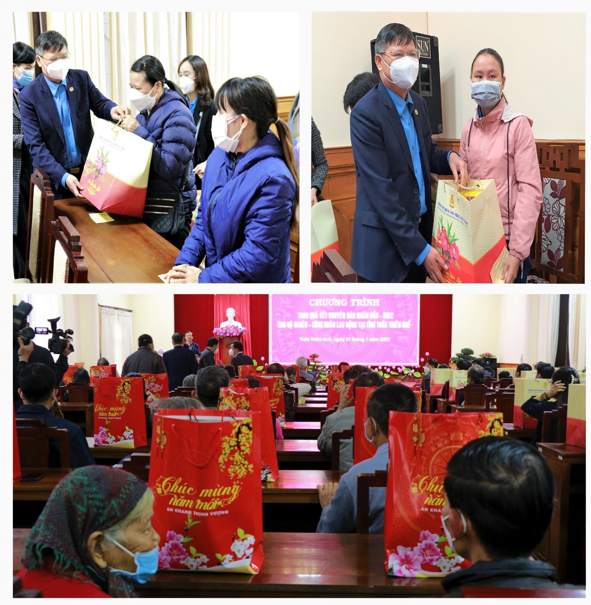 Phó Thủ tướng Vũ Đức Đam thăm hỏi và trao quà Tết cho hộ nghèo, CNLĐ gặp khó khăn