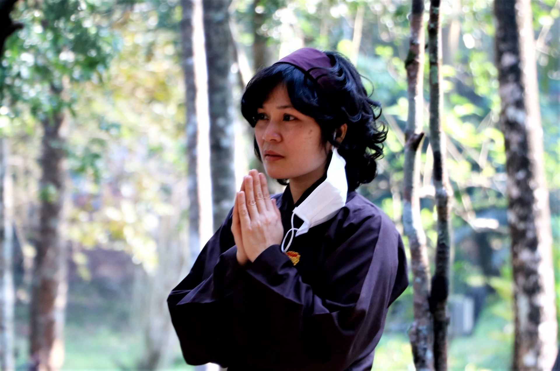 Tăng ni, Phật tử đến viếng Thiền sư Thích Nhất Hạnh trong tĩnh lặng