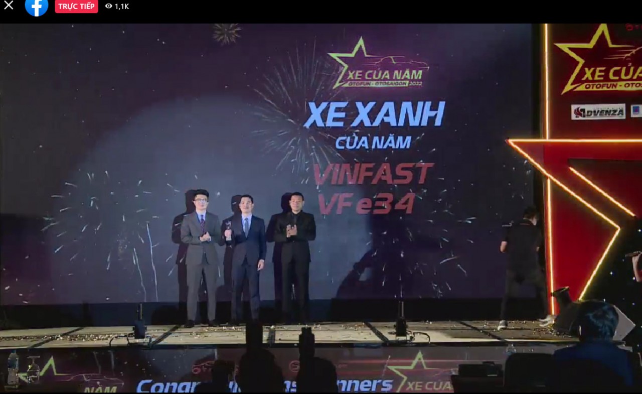 XE CỦA NĂM 2022: VinFast VF e34 giành giải XE XANH CỦA NĂM XE CỦA NĂM 2022: VinFast VF e34 giành giải XE XANH CỦA NĂM