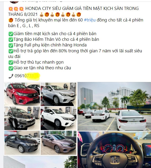 Honda City 2021 ưu đãi 60 triệu đồng trong tháng 9/2021 Honda City 2021 ưu đãi 60 triệu đồng trong tháng 9/2021