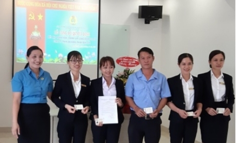 Công bố quyết định thành lập công đoàn cơ sở tại huyện Cư M’gar, Đắc Lắc to chuc le cong bo quyet dinh thanh lap cong doan co so