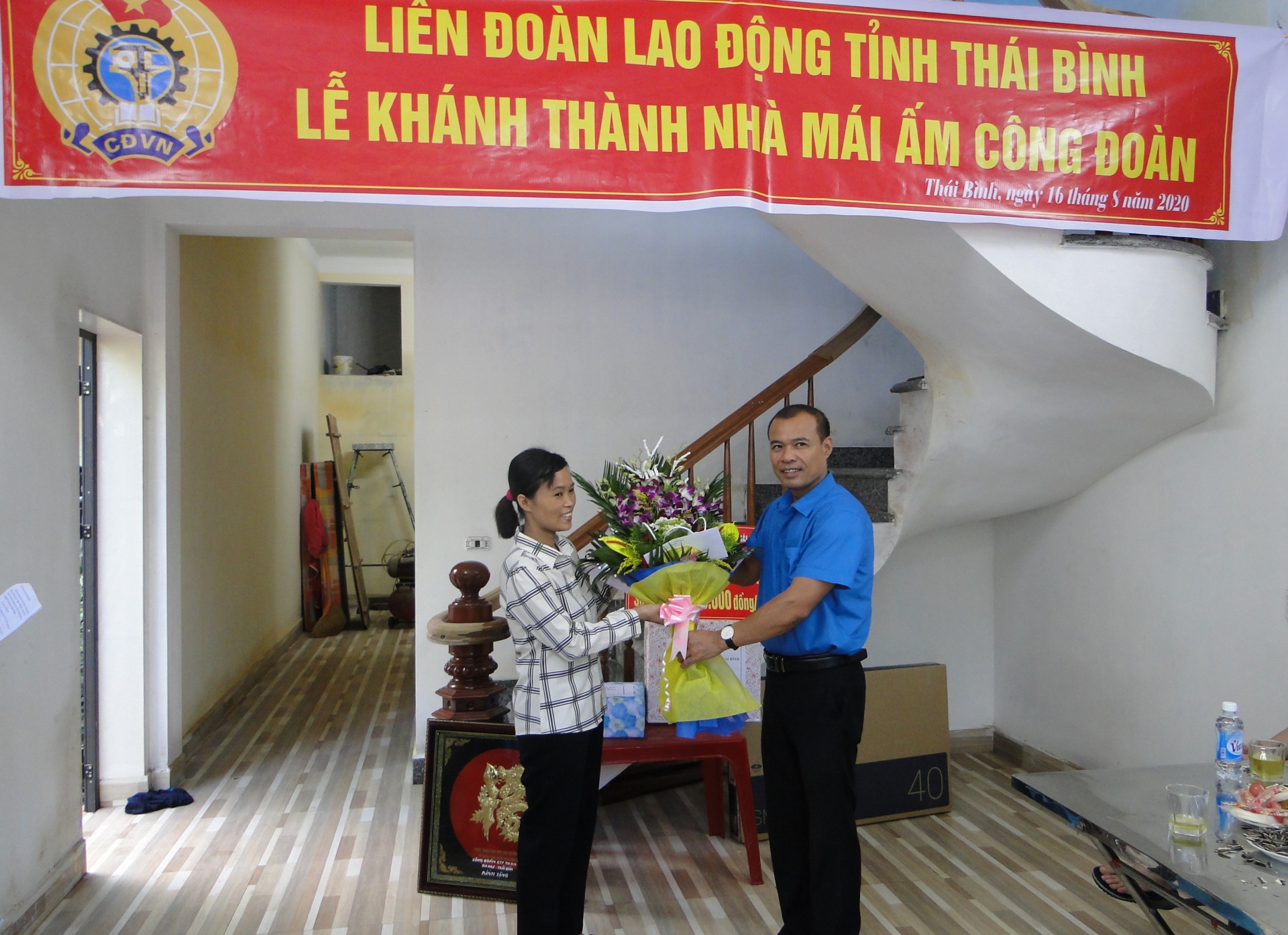 Liên đoàn Lao động huyện Tiền Hải kinh phí hỗ trợ đoàn viên xây nhà mái ấm 1052 2 40