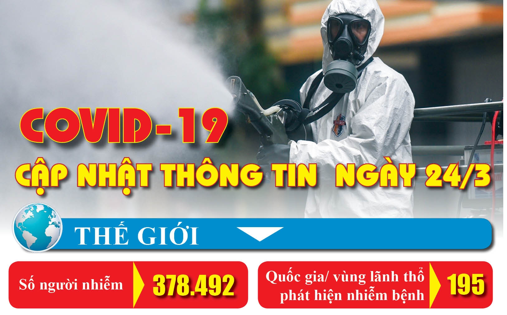 Covid-19: Cập nhật thông tin mới nhất ngày 24/3