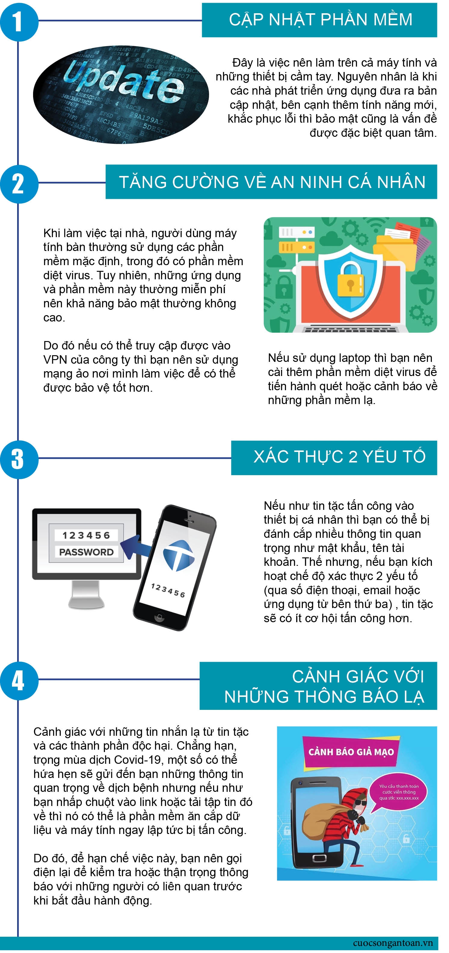 lam the nao de tang cuong bao mat khi lam viec tai nha