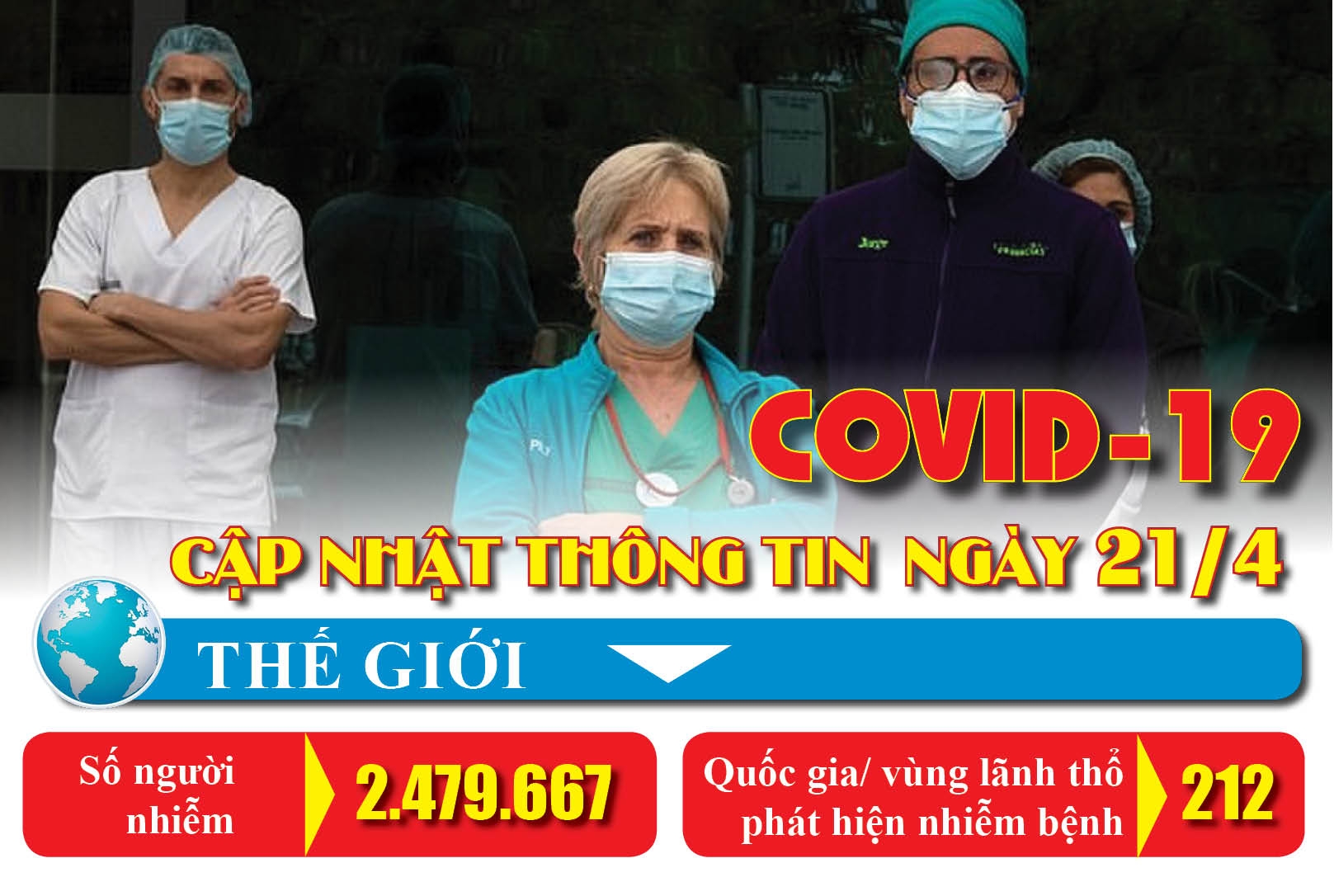Covid-19: Cập nhật thông tin mới nhất ngày 21/4