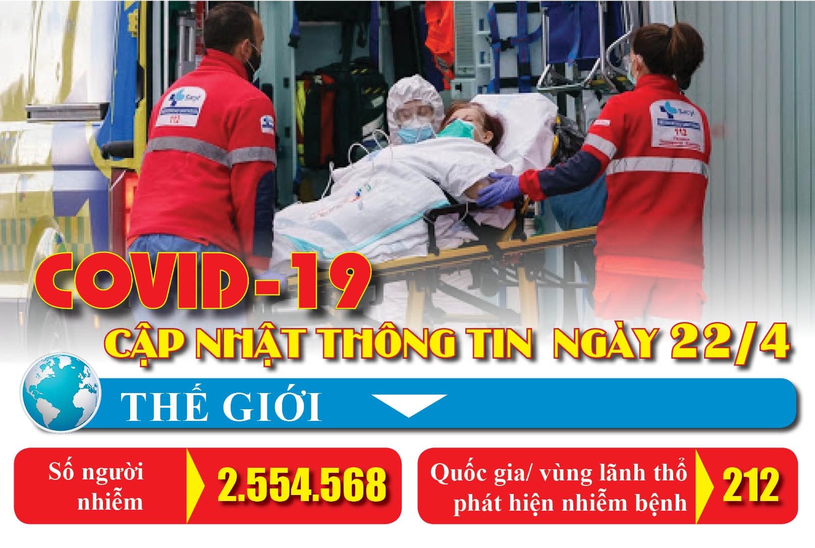 Covid-19: Cập nhật thông tin mới nhất ngày 22/4