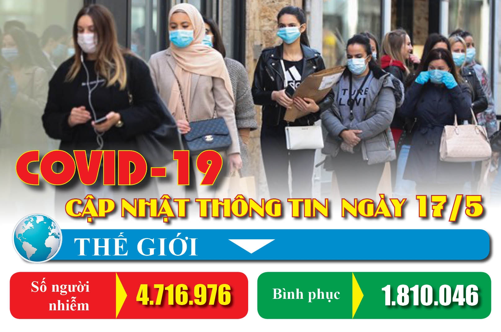 Covid-19: Cập nhật thông tin mới nhất ngày 17/5