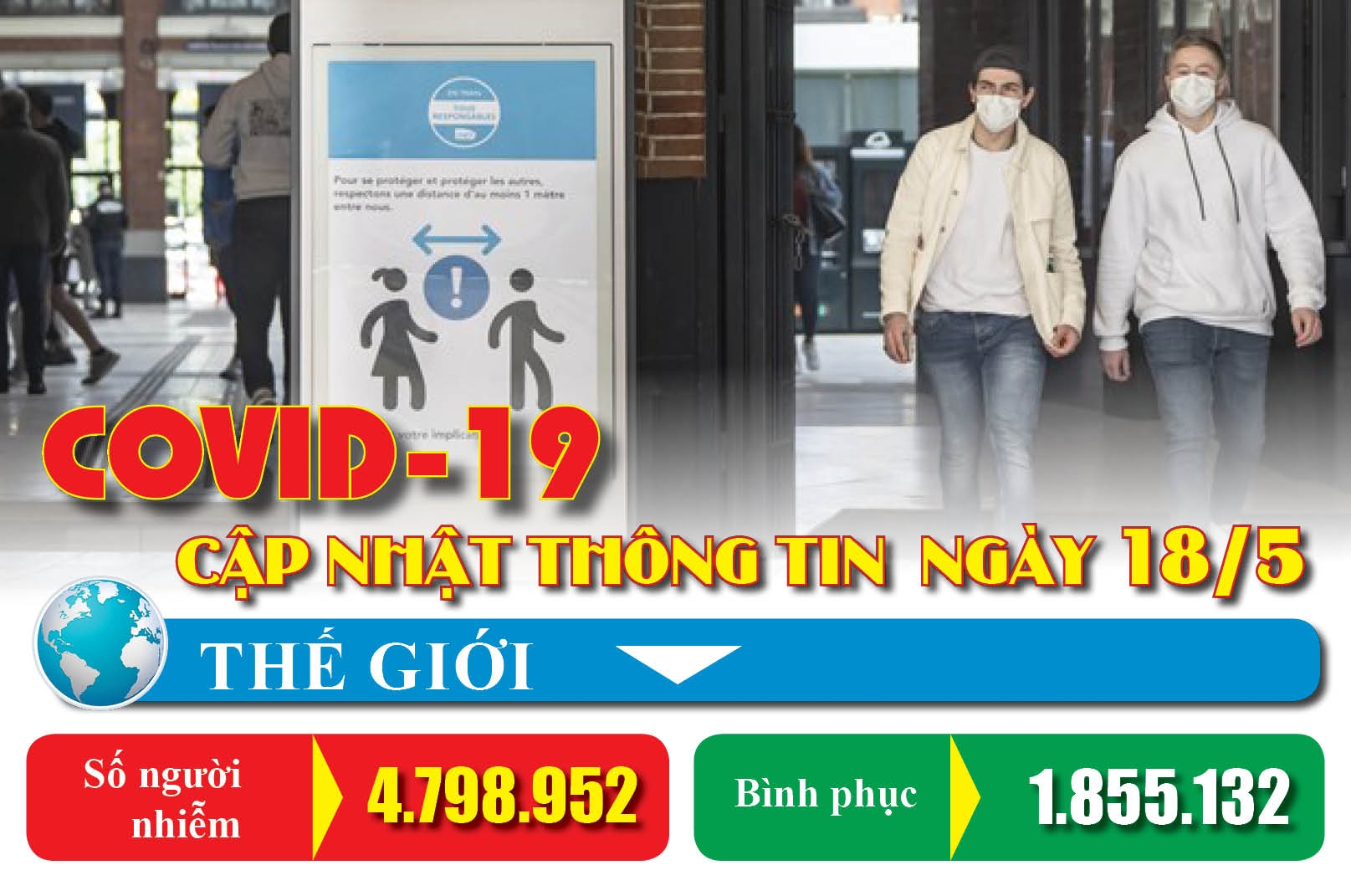Covid-19: Cập nhật thông tin mới nhất ngày 18/5