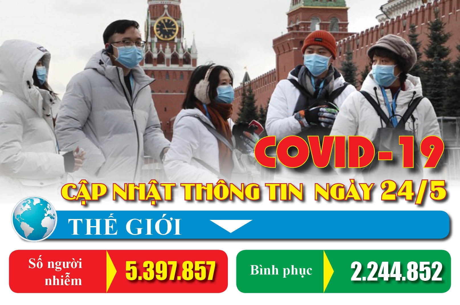 Covid-19: Cập nhật thông tin mới nhất ngày 24/5