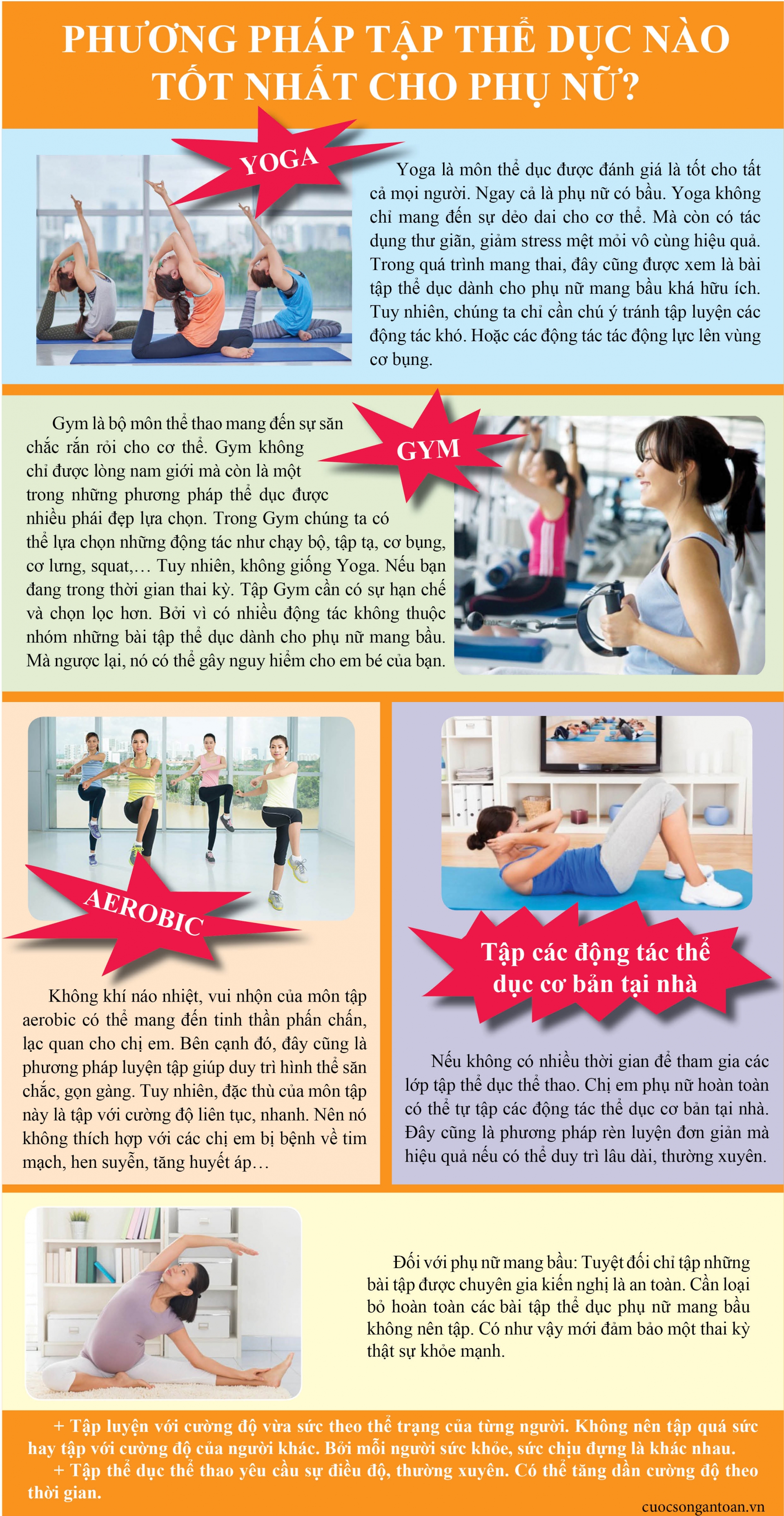 phuong phap tap the duc nao tot nhat cho phu nu