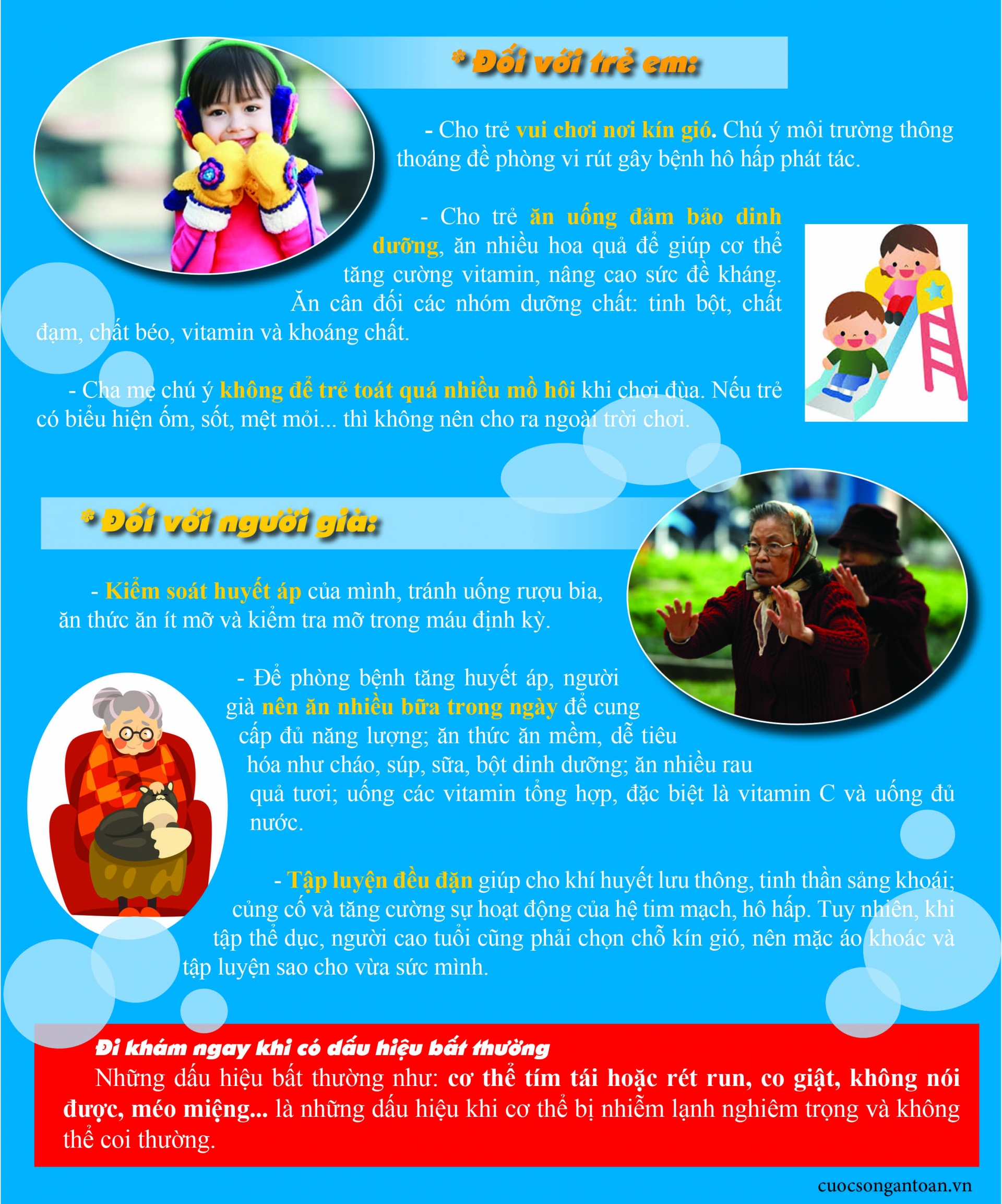 chu y phong benh o tre em va nguoi gia khi gio mua dong bac tran ve