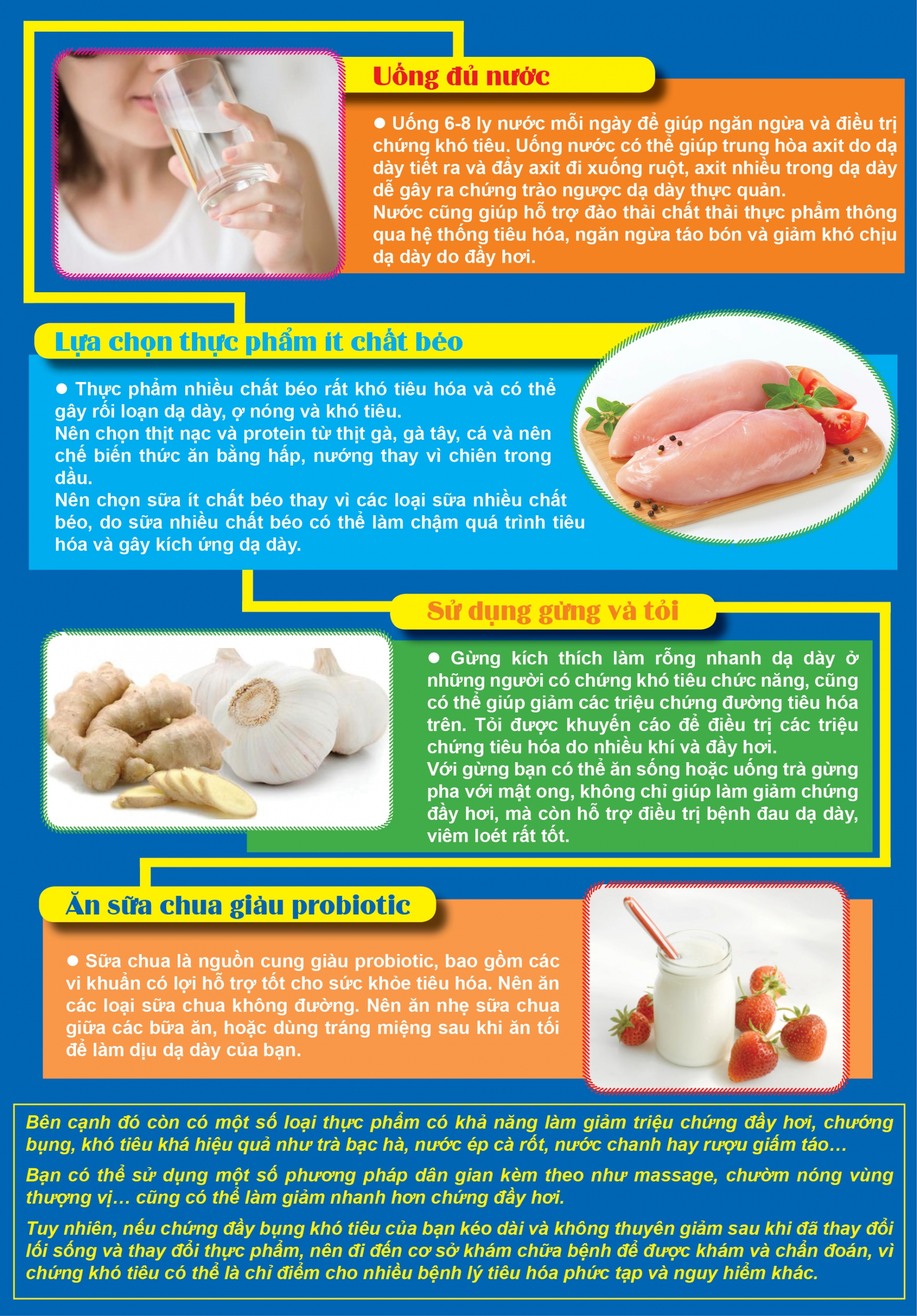 top 5 thuc pham chua chung kho tieu day bung