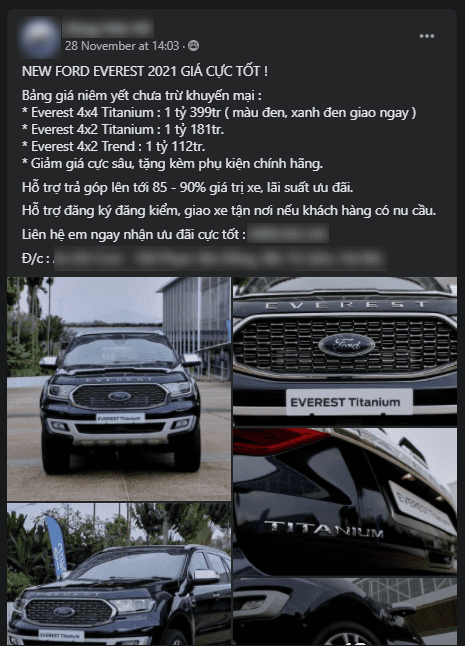 Đại lý đồng loạt chào bán Ford Everest 2021, giá không đổi
