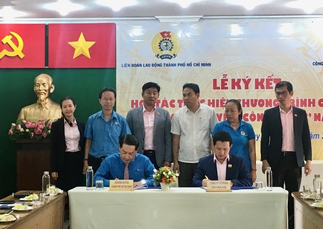 Ký kết chương trình Phúc lợi đoàn viên với doanh nghiệp cung cấp suất ăn công nghiệp