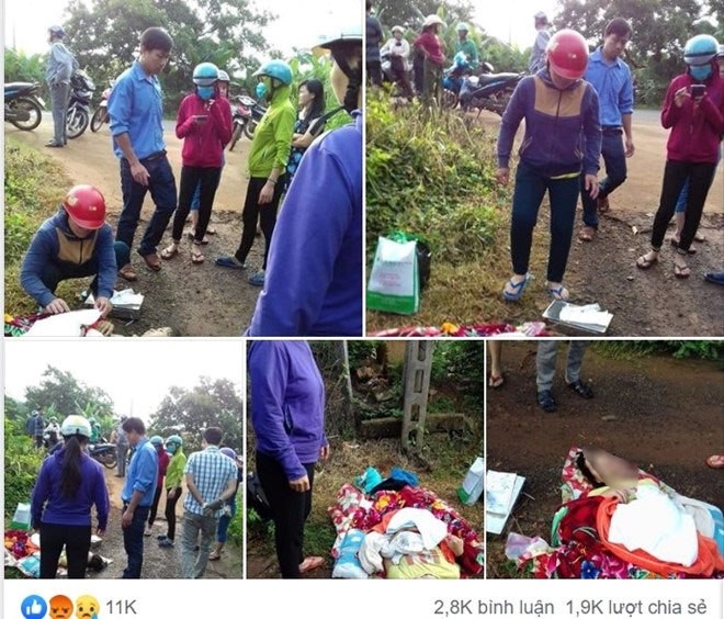 phan no tai xe bo roi san phu sap sinh ben duong