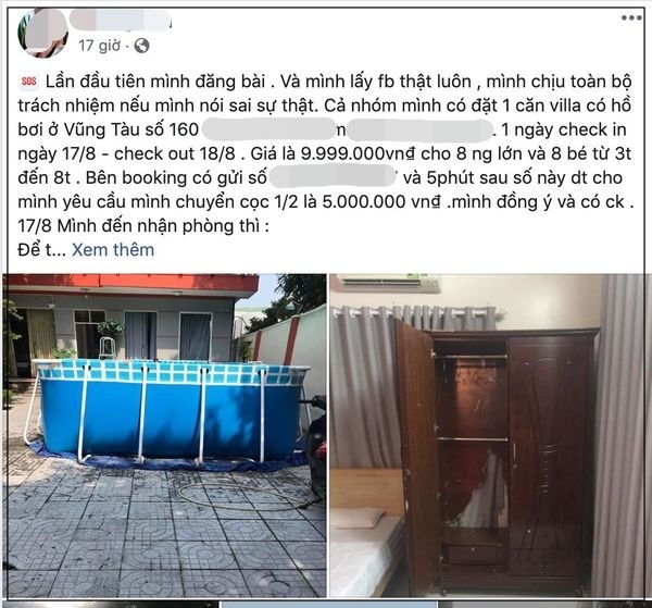 Thực hư thông tin khách bỏ 10 triệu đồng thuê villa nhưng giống phòng trọ thuc hu thong tin khach bo 10 trieu thue villa nhung giong phong tro