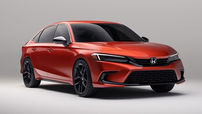 Lộ ảnh thực tế Honda Civic 2022 chạy trên đường Lộ ảnh thực tế Honda Civic 2022 chạy trên đường