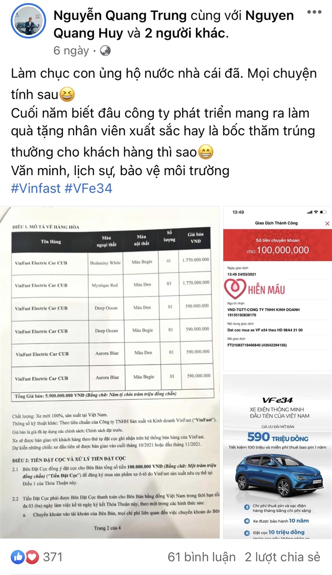 Ai là người đặt mua ô tô điện VinFast VF e34 nhiều nhất đến thời điểm này? Ai là người đặt mua ô tô điện VinFast VF e34 nhiều nhất đến thời điểm này? - 5
