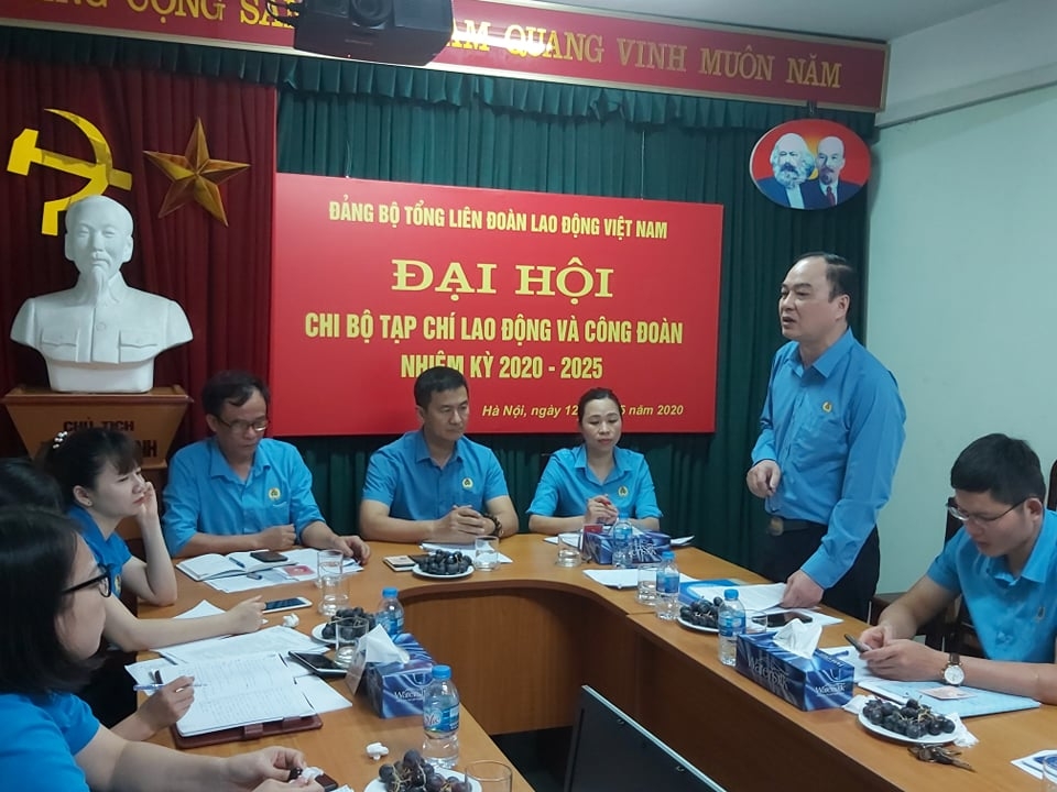 dai hoi chi bo tap chi lao dong va cong doan nhiem ky 2020 2025