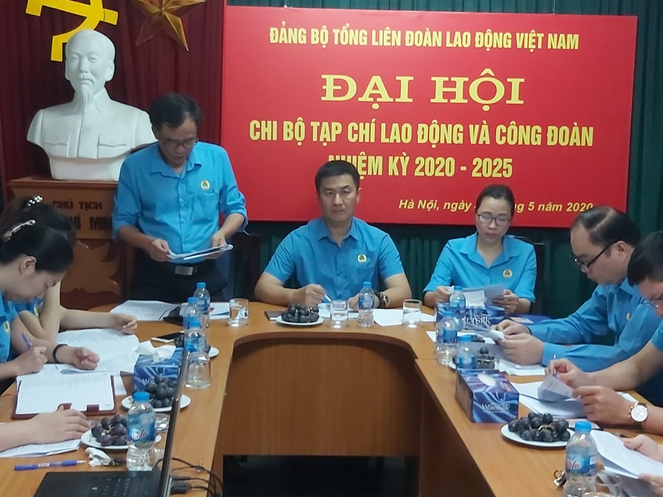 dai hoi chi bo tap chi lao dong va cong doan nhiem ky 2020 2025