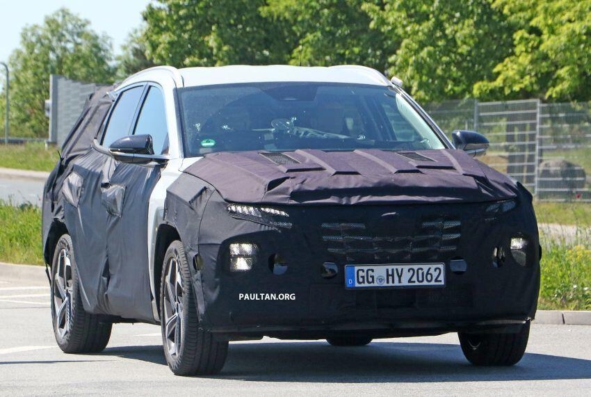 hyundai tucson 2021 bi phat hien chay thu o chau au