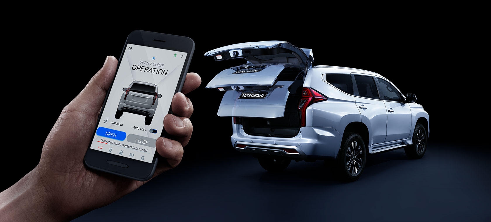 mitsubishi pajero sport 2020 chinh thuc co mat khong co so san va dong co xang